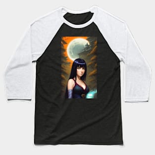 Sexy Dressed Female Witch From The Forest Baseball T-Shirt